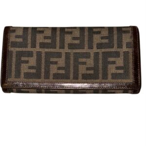 Fendi Zucca Long Bifold Wallet